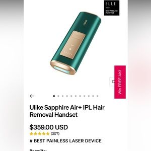 Ulike Sapphire Air+ IPL Hair Removal Handset